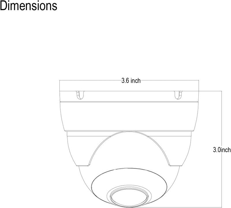 2MP Dome TVI AHD CCTV Surveillance Security Camera, 2.8Mm 100° Wide Viewing Angl gallery