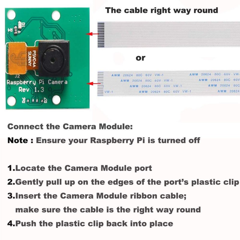 DORHEA Raspberry Pi Mini Camera Video Module 5 Megapixels 1080p camera, 1PCS gallery