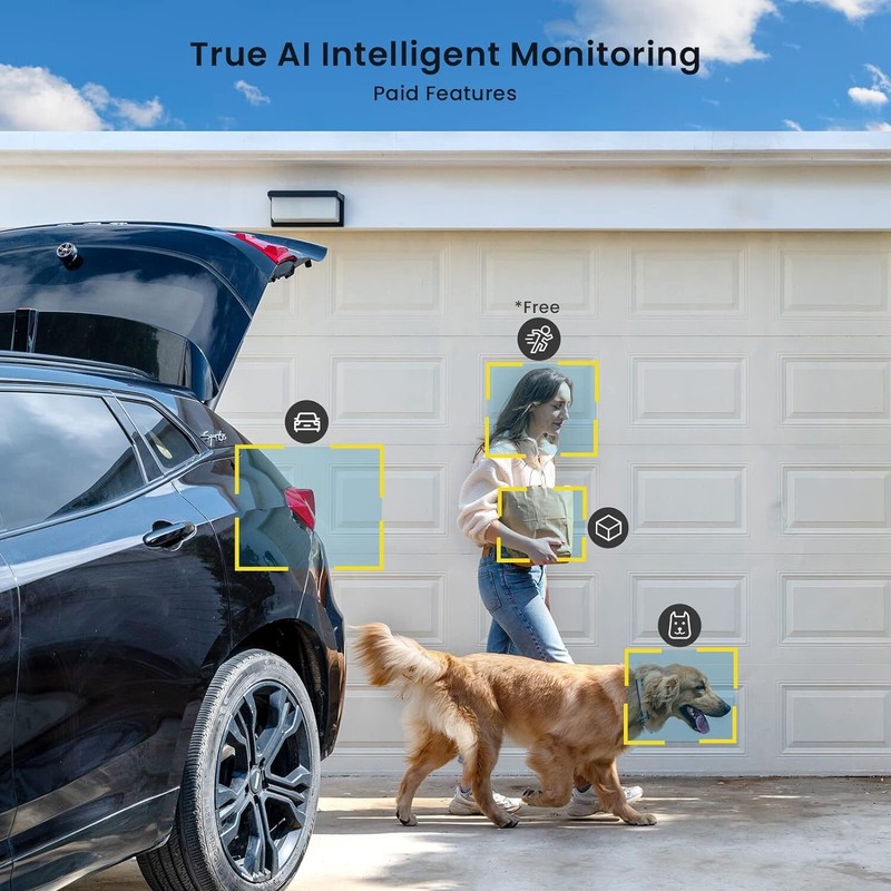 Wireless Outdoor Security Camera Solar Powered, 360° PTZ with Spotlight & Siren gallery