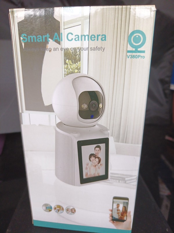 Smart AI Camera With Display Screen, App Controlled, V360Pro