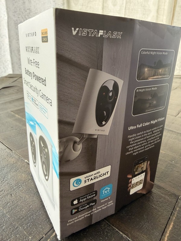 Virtavo LJH10 3MP Wireless Battery Powered Security Cameras 2PK New gallery