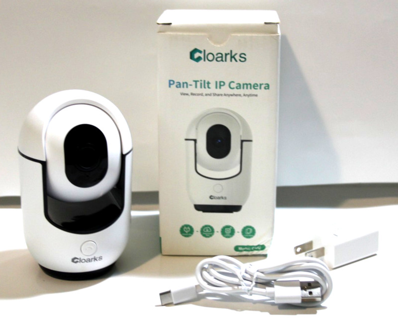 Cloarks CA42 Wireless Night Vision Pan Tilt Full HD Home Security Camera White