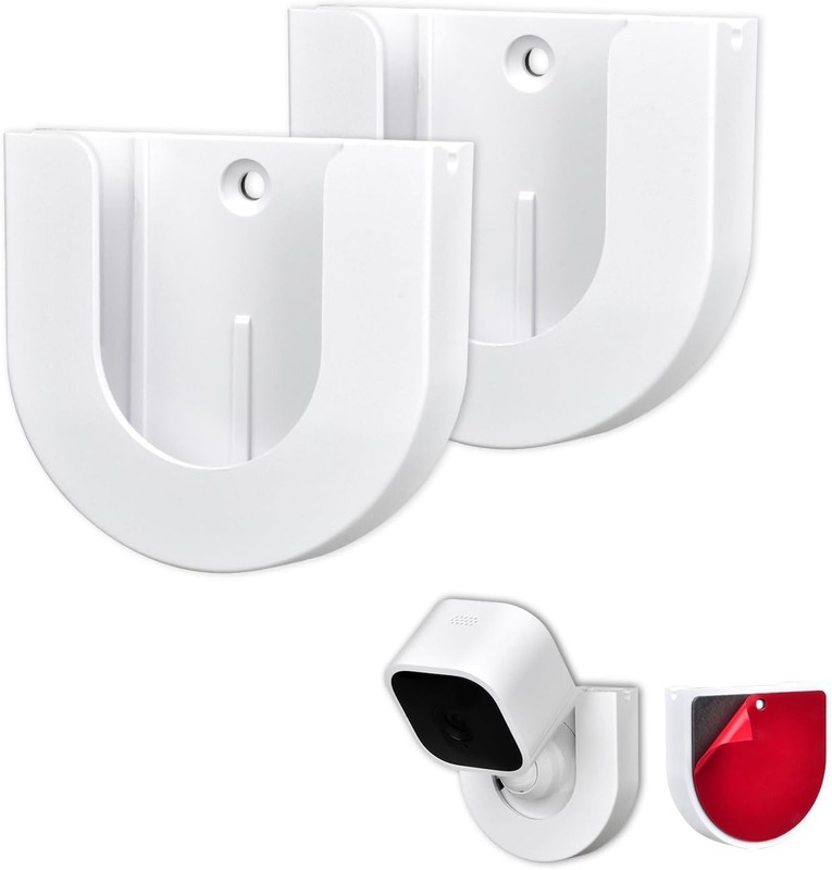 Versatile Indoor/Outdoor Mount for Blink Mini Camera - 2-Pack Adhesive Holders gallery