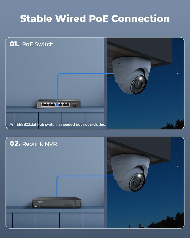 REOLINK RLC-1224A 12MP Dome Outdoor PoE Camera for Home Security *FREE SHIPPING* gallery