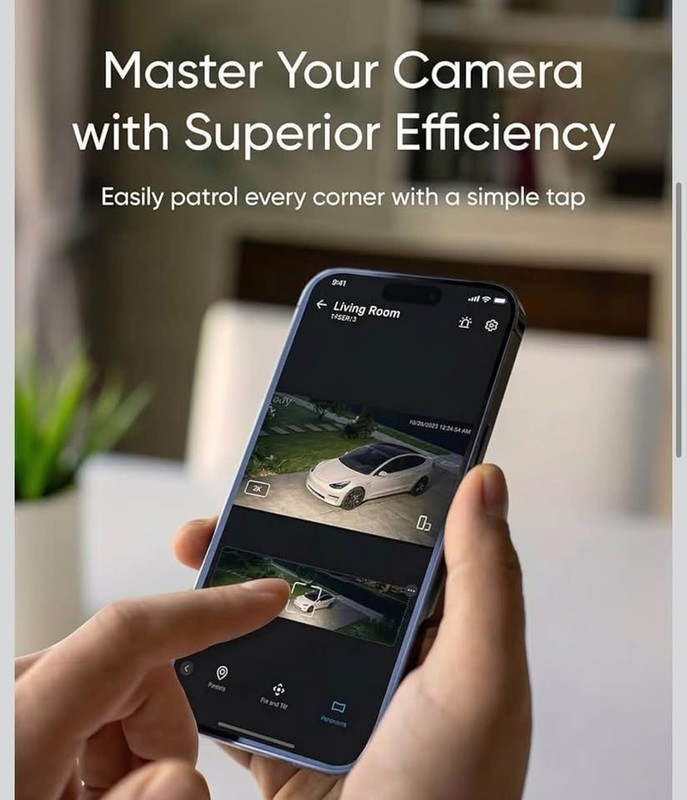 eufy Security Floodlight Camera E30, Security Camera Outdoor, 360° Pan & Tilt gallery