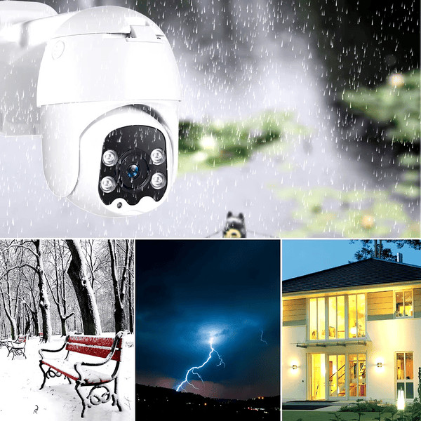 Ptz 365 Degree Bnc 2MP 4 LED Video Surveillance Camera gallery
