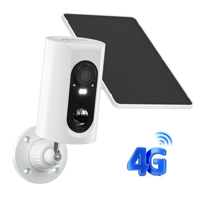 Solar 4G LTE Cellular Security Camera Outdoor No WiFi Night Vision with SIM Card