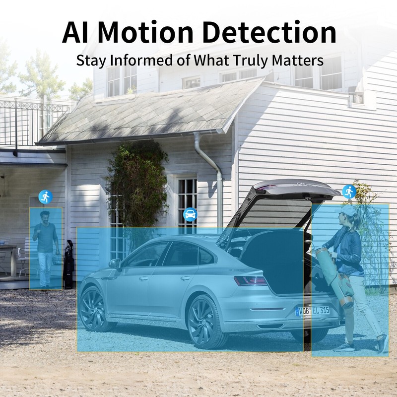 4MP Security Camera System Solar Powered Outdoor Wireless 6 Cam-Kits 2 Way Audio gallery