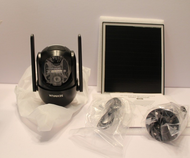 SEHMUA 4G LTE Solar Security Camera 2K Night Vision 360° Pan Tilt Wireless gallery