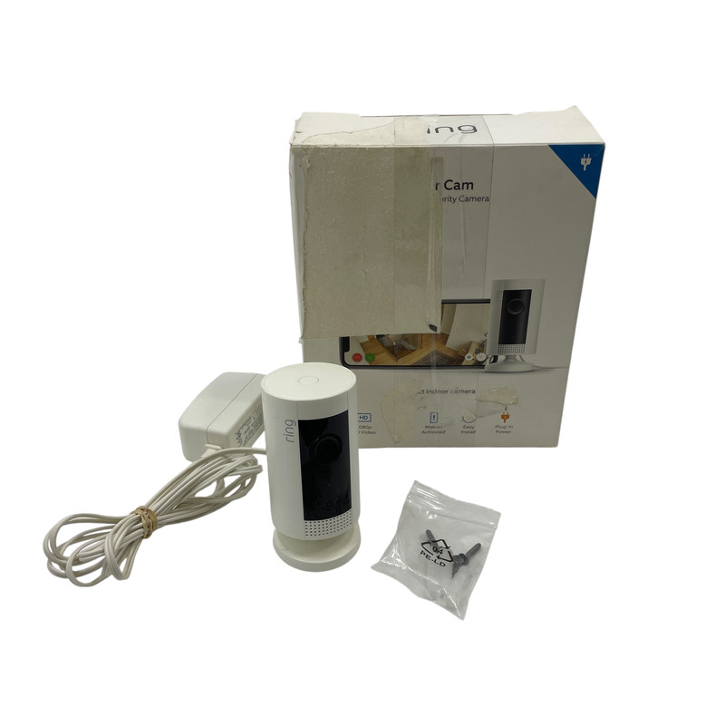 Ring Indoor Cam Compact Plug-In HD Security Camera – White #UM7845 (AR)