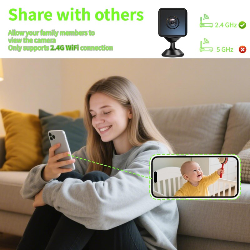 Mini Wireless Camera Home Security cámaras Indoor/Outdoor Cam 1080P HD Small ... gallery