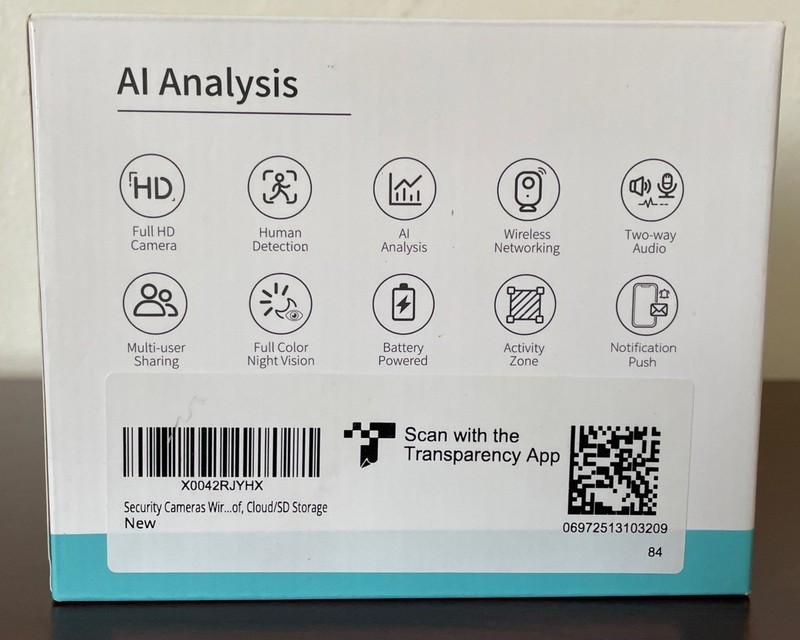 Vision Well Smart Battery Camera AI Analysis Color Night Vision Battery powered gallery
