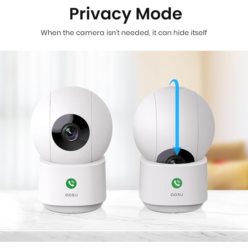 Indoor Security Camera 4MP QHD 360° View Two-Way Audio Motion Tracking Wireless gallery