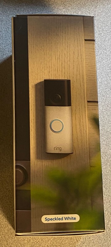 Ring Battery Doorbell Retinal 2K Speckled White New B0G2D25MF2 840414661943 gallery