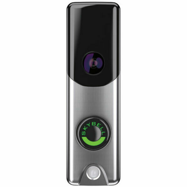 Alarm.com ADC-VDB105 Slim Line Doorbell Camera – Satin Nickel