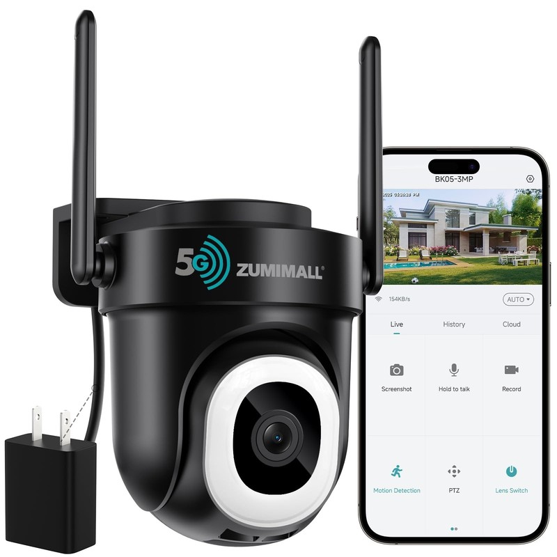 2K Wired Outdoor Security Camera, 3MP, AI Motion Detection, 24/7 Recording, 2-Wa gallery
