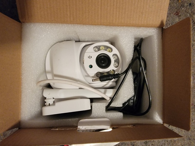 360 Security Camera, App Compatible, Wall-Mount, Outdoor-Rated - White gallery