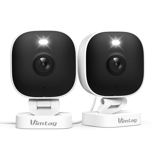 VIMTAG 2.5K Security Cameras 2-Pack Color Night Vision Indoor/Outdoor WiFi gallery