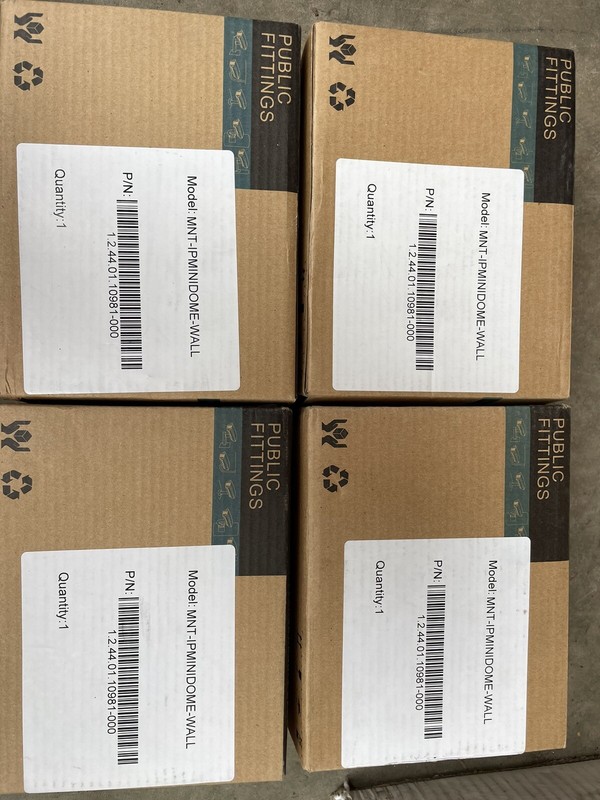 Public Fittings MNT-IPMINIDOME-WALL, Mini Dome Camera Bracket Lot of 4 L@@K!