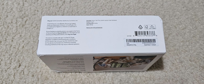Ring Indoor Cam Plus 2K, White, SEALED (newest version) gallery