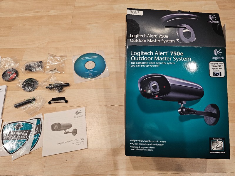 Logitech Alert 750e Outdoor Master – Night Vision Security System w/Orignal Box