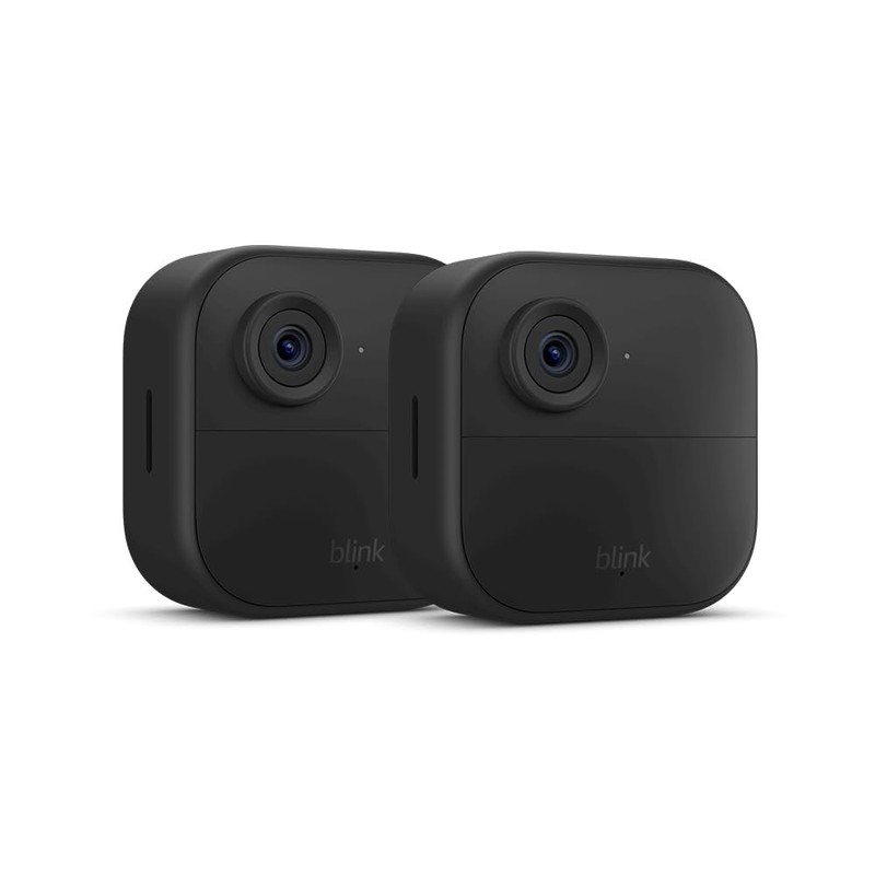 Blink Outdoor 4 Wireless 2 Camera System Black 1080p HD NEW