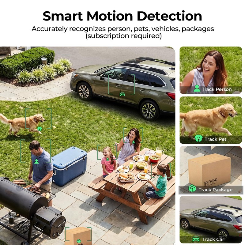 JESIOO Security Cameras Wireless Outdoor 2K Solar Powered WiFi Cameras for Ho... gallery