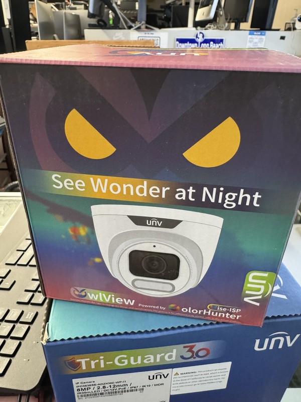 Uniview IPC3624SR-ADF28KM-WP 4MP ColorHunter Wise-ISP Turret IP Camera 2.8mm gallery