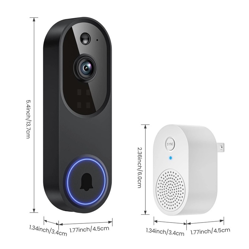 Ring Video Doorbell 1080p HD Camera WI-FI Night Vision Motion Detection Wireless gallery