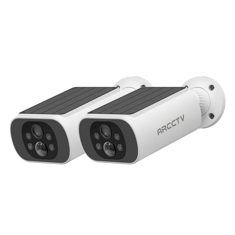 ARCCTV Solar Security Camera 4MP Wireless Battery Powered Outdoor Camera WiFi IR