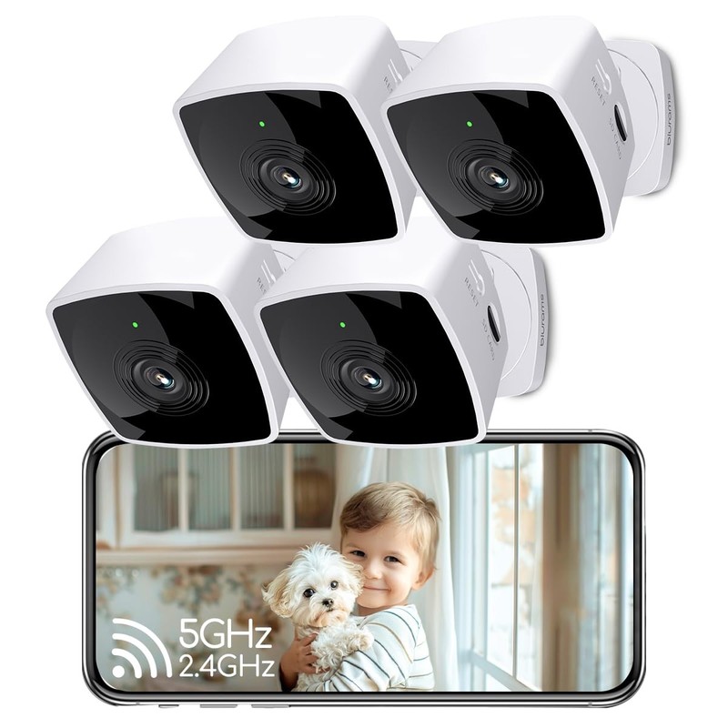 Cameras for Home Security 5GHz, 2K Indoor Camera, Pet Camera with Phone App, …