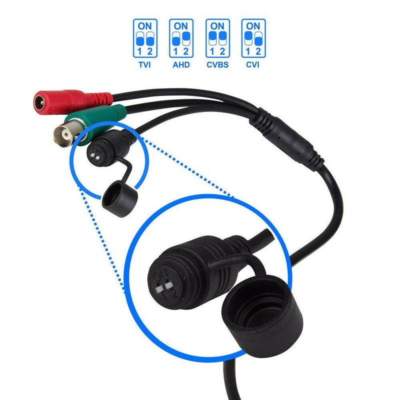 5MP Analog TVI AHD CVI Coax BNC Eyeball Camera 3.6mm Hikvision Compatible gallery