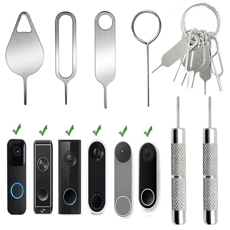 8 Pcs Security Pin Key Release Removal Tool Compatible with Arlo Video Sliver