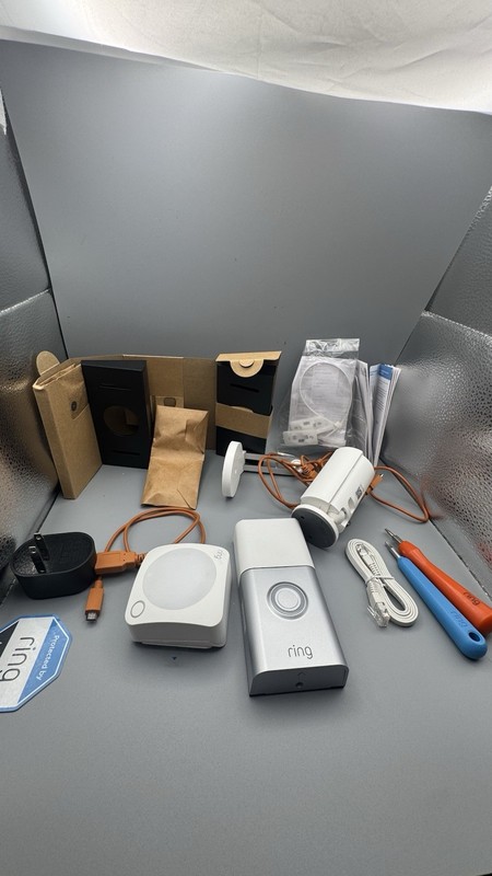 Ring Battery Doorbell Plus + Indoor Cam + Chime Bundle No Battery