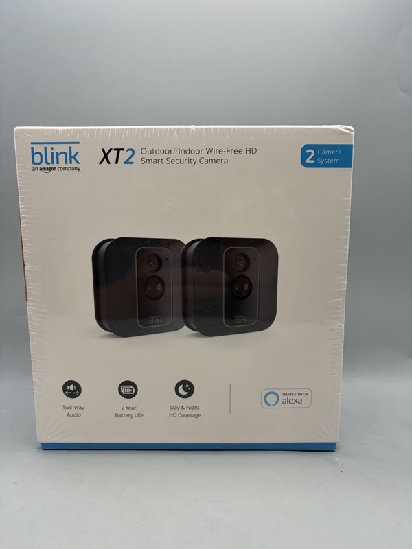 2 Blink XT2 Wi-Fi 1080p Indoor/Outdoor Security Cameras – Sealed
