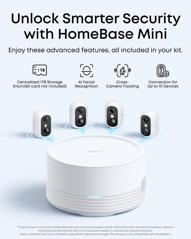 Eufy Security Eufycam C35 4-Cam Kit, Wireless Indoor/Outdoor Camera, Magnetic Mo gallery