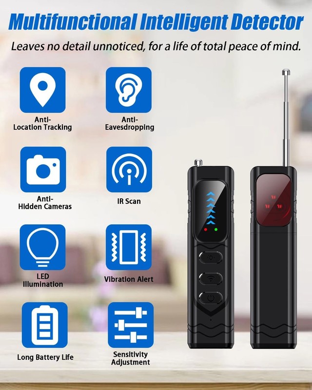 Hidden Camera & Bug Detector for Travel – Protect Your Privacy in Hotels, Car... gallery