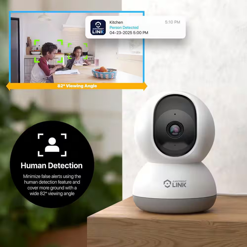 4MP Indoor Plug-In Wifi Camera with 2-Way Audio Wireless IP Security Camera 30 F gallery