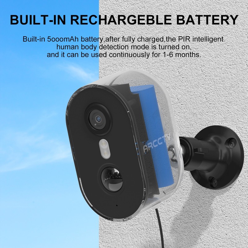 ARCCTV Security Camera System Solar Battery Powered Wireless WiFi Outdoor Home gallery