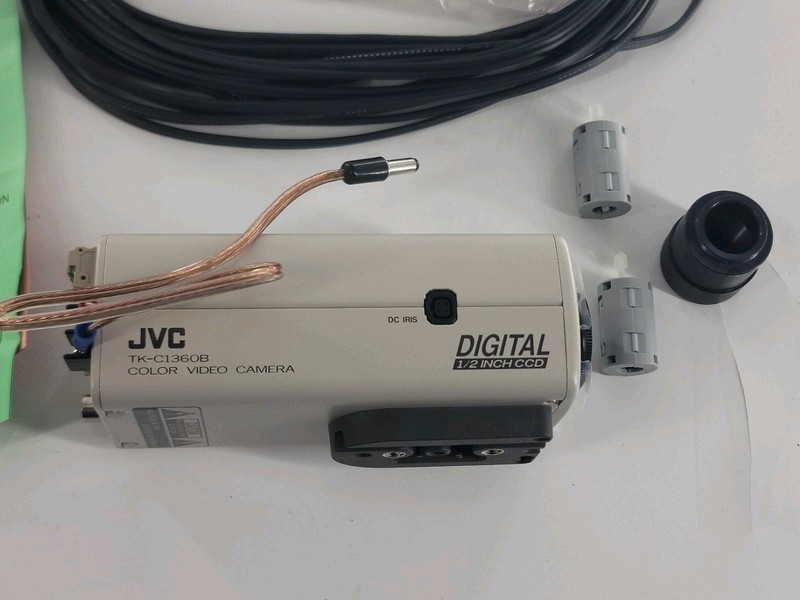 JVC TK-C1360BU Color Video Camera 24V AC/12V 60Hz DC6.6v with L3-8mm 1:1.4 NEW gallery
