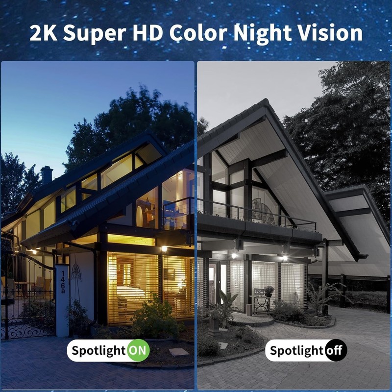 4G LTE Solar Security Camera with 2K HD Night Vision - 360° PTZ View, Waterproof gallery