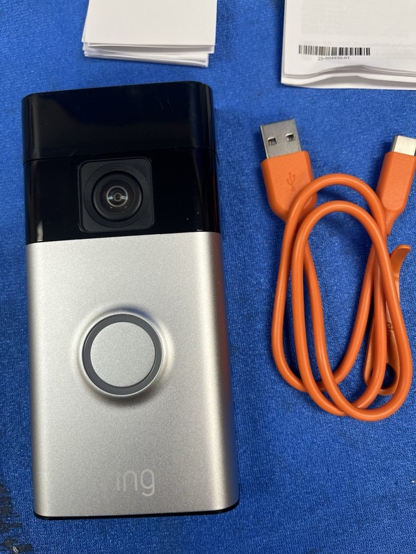 Battery Doorbell & Indoor Cam Wi-Fi Security Pre Owned Excellent Condition gallery