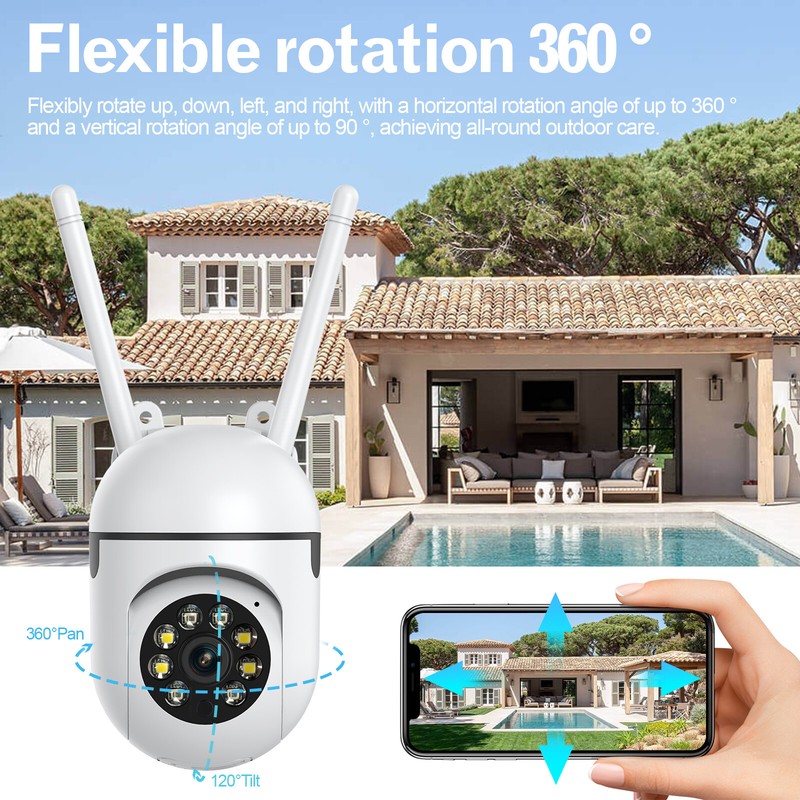 LOT 1-4 PACK 1080P Security Camera System Wireless 2.4G WiFi Camera Night Vision gallery