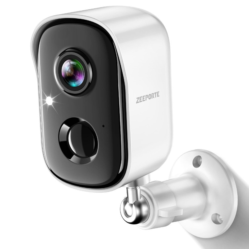 ZEEPORTE Security Cameras Wireless Outdoor 2K Battery Powered Indoor Camera/WiFi