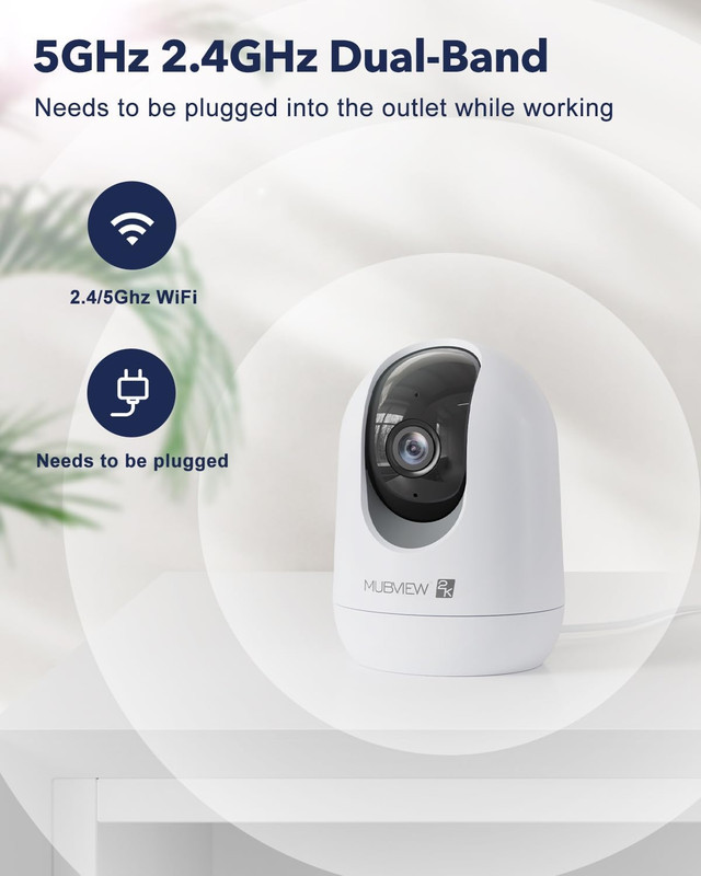 Indoor Security Camera 2K, Pet Camera with Phone App, Wifi Cameras for Home Secu gallery