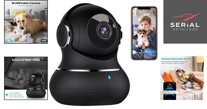 360° Smart Indoor Camera with 2K HD Resolution & Two-Way Audio Functionality gallery
