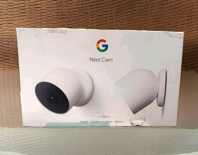 Google Nest Indoor/Outdoor Cam (Battery) – 2pk: w/Night Vision – GA01894-US
