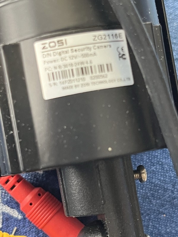 Zosi ZG1126E Black Day/Night Security Camera - Missing Instructions - Open Box gallery