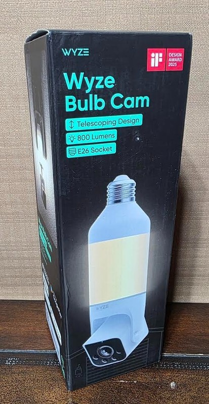 WYZE Bulb Cam 2K Smart Security Camera E26 Socket 800 Lumens / Brand NEW Sealed