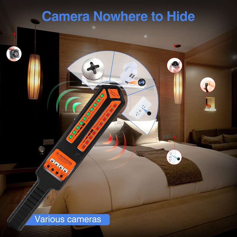 Anti Spy Detector, GPS Bug Detector, RF Signal Wireless Scanner, Hidden Camer... gallery